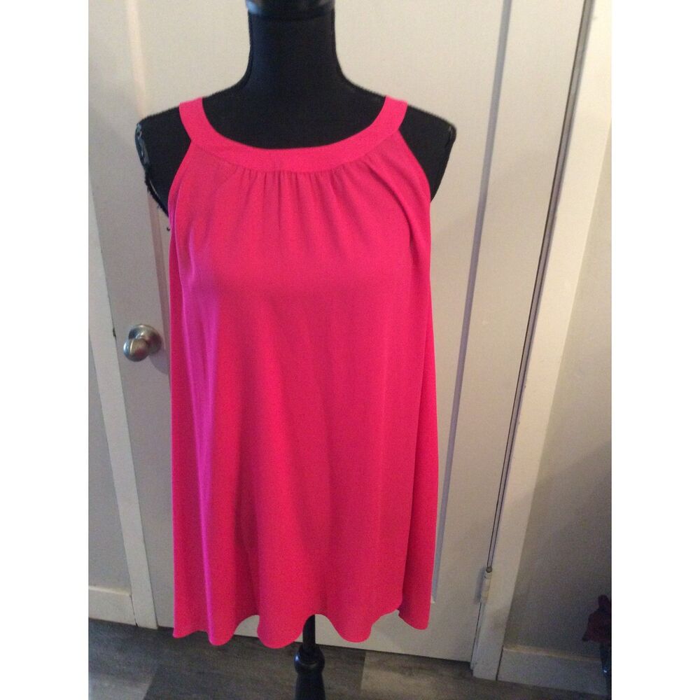 Hot Pink Torrid Size 2 Sleeveless Flowy Tunic Top Women's